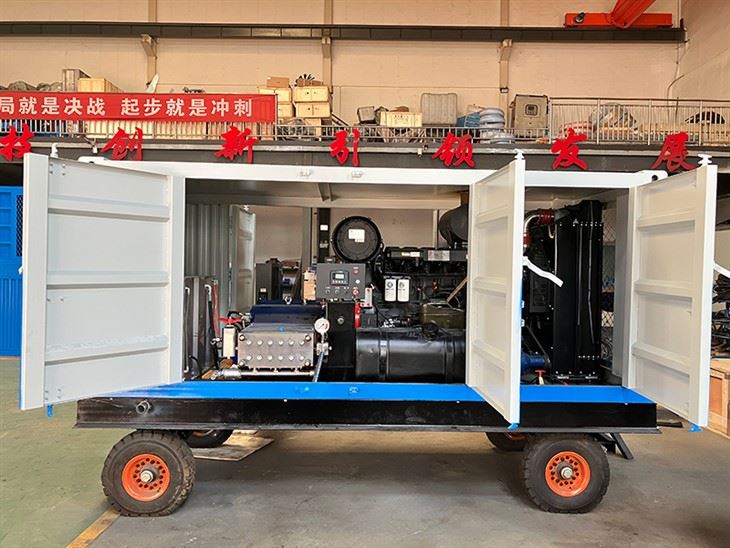 21000psi 50Lpm Hydro Blasting Magni għat-tindif tal-budle tat-tubi tal-iskambjatur tas-sħana